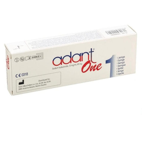 Jag Couture London New York Adant One 1 Pre-filled Syringe, clear medical device with detailed needle and plunger components.