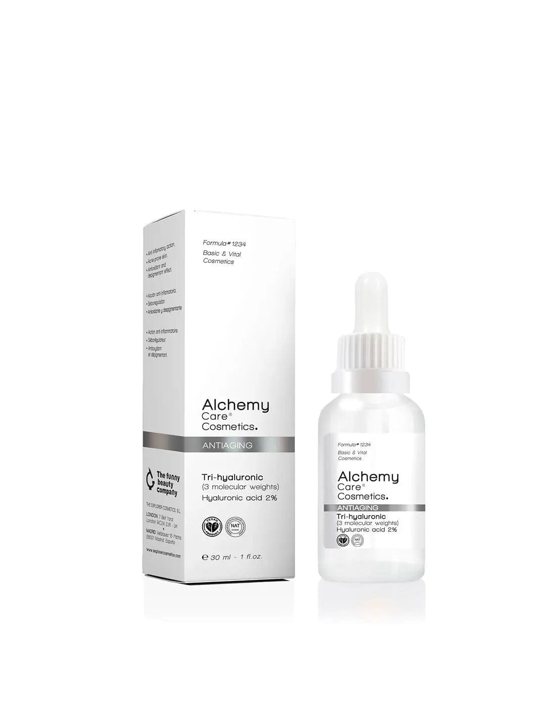 Jag Couture London - New York Alchemy Care Cosmetics Tri-Hyaluronic 2 Sérum Antiedad 30ml