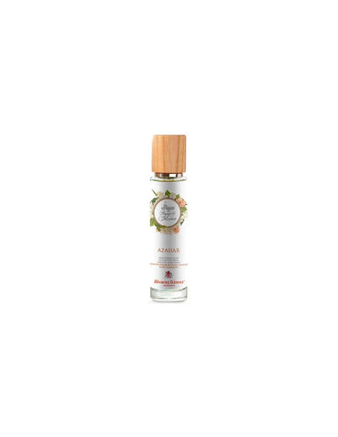 Alvarez Gómez Agua Fresca De Flores Azahar spray bottle, 30ml, with floral and citrus design, displayed on a neutral background.