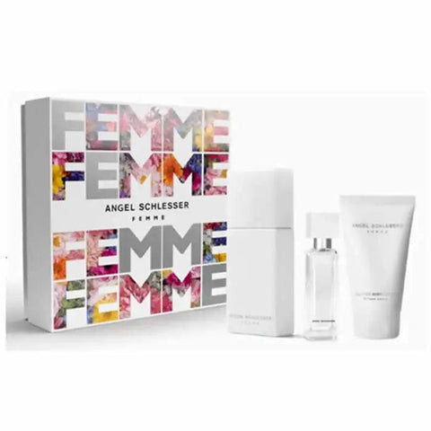 Set of three Angel Schlesser Femme Eau De Toilette sprays in 100ml bottles by Jag Couture London New York.