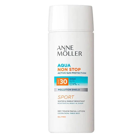 Anne Möller Non Stop Aqua SPF30 moisturizer in 75ml jar, hydrating skincare product with sun protection from Jag Couture London New York