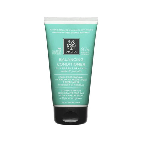 Jag Couture London New York Apivita Balancing Conditioner for oily roots and dry ends, 150ml, with natural ingredients and hydrating formula.