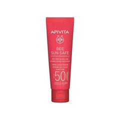 Jag Couture London - New York Apivita Bee Sun Anti-Spot &amp; Anti-Age Defense Tinted Face Cream SPF50 50ml