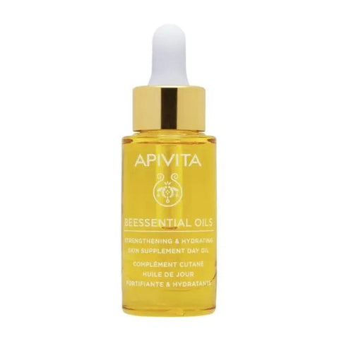 Jag Couture London New York Apivita Beessential Oils Day Oil for skin, 15ml, moisturizing and strengthening skin supplement.