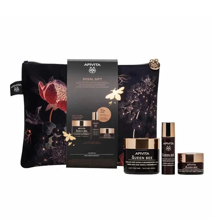 Jag Couture London - New York Apivita Queen Bee Holistic Anti-Aging Cream 50ml Set 3 Pieces