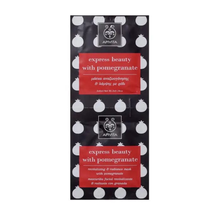 Jag Couture London - New York Apivita Revitalizing And Radiance Mask With Pomegranate 2x8ml