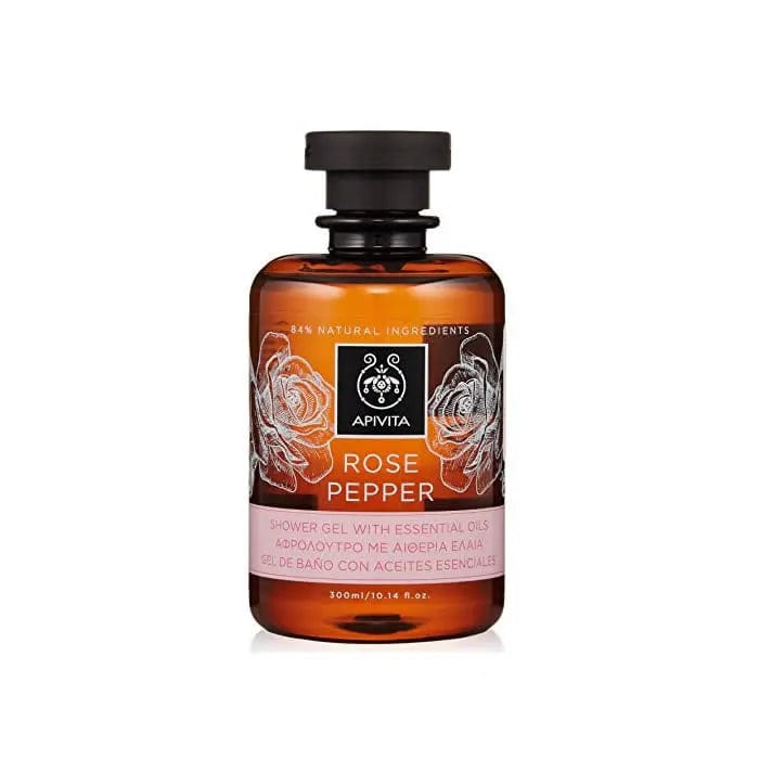 Jag Couture London - New York Apivita Rose Pepper Shower Gel with Essential Oils 300ml