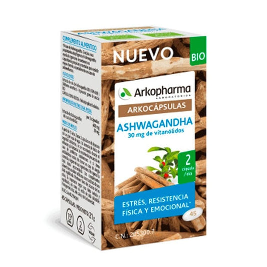 Jag Couture London - New York Arkocapsulas Ashwagandha Bio 45 Capsules