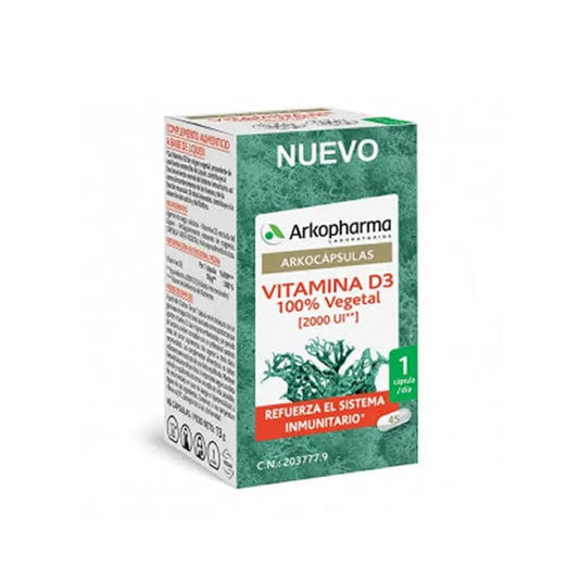 Jag Couture London - New York Arkocapsulas Vitamin D3 45 Capsules