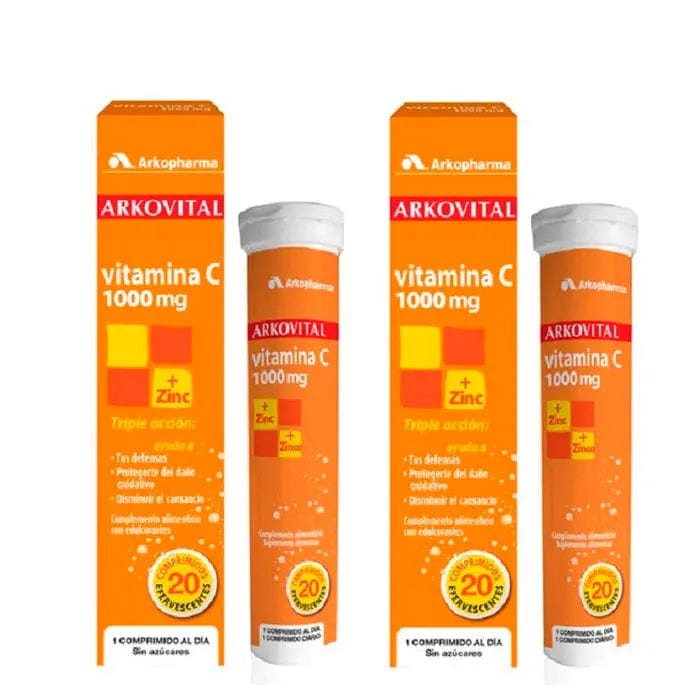 Jag Couture London - New York Arkopharma Arkovital Vitamin C 20 Effervescent Tablets Duplo