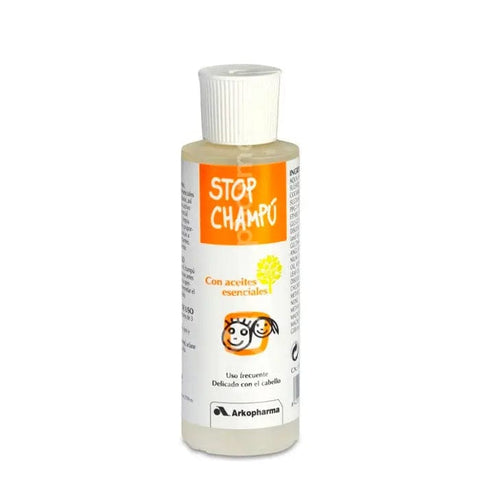 Arkopharma Stop Lice Essential Oil Shampoo by Jag Couture London, New York, in a 125ml bottle with a clear, natural-looking liquid.
