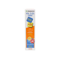 Jag Couture London - New York Arkopharma Vitamin C and D3 1000mg 20 Tablets