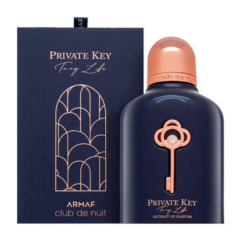 Armaf Club De Nuit Private Key Extracto De Perfume 100ml spray, luxury fragrance bottle with elegant design.