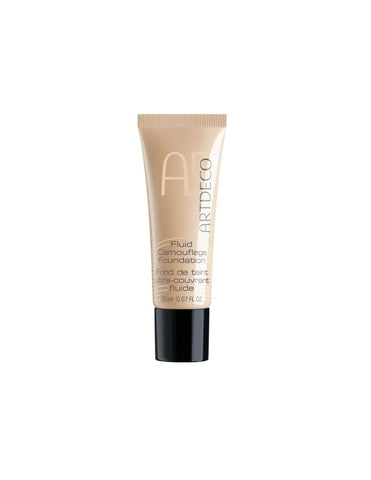 Artdeco Maq Camouflage Foundation by Jag Couture London New York, close-up of the foundation bottle with product label visible