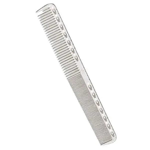 White Artero Y.S. Park Guide comb by Jag Couture London, 180mm length, showcasing fine teeth and ergonomic design.