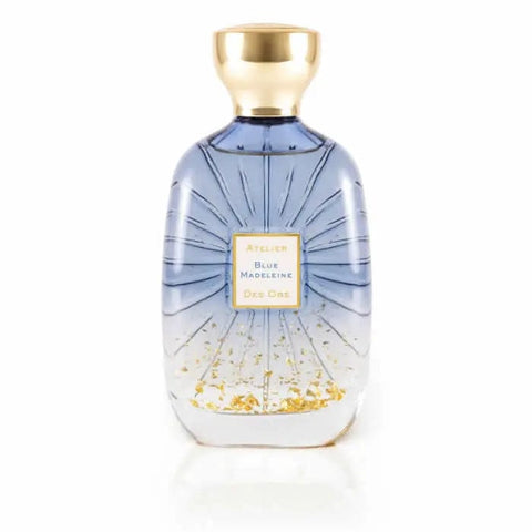 Blue Madeleine Eau De Parfum spray by Atelier Des Ors, 100ml, showcasing the elegant perfume bottle on a sophisticated background.