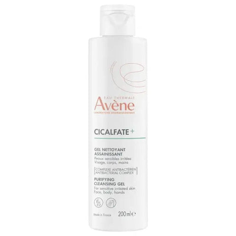 Jag Couture London New York Avène Cicalfate Washing Gel 200ml bottle with label and pump dispenser.