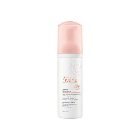Jag Couture London New York Avene cleansing foam makeup remover in 150ml bottle, gentle facial cleanser with foaming texture.