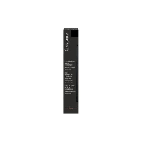 Jag Couture London New York Avéne Couvrance High Definition Eye Pencil for Sensitive Eyes in black, shown with sharpened tip and smooth texture.