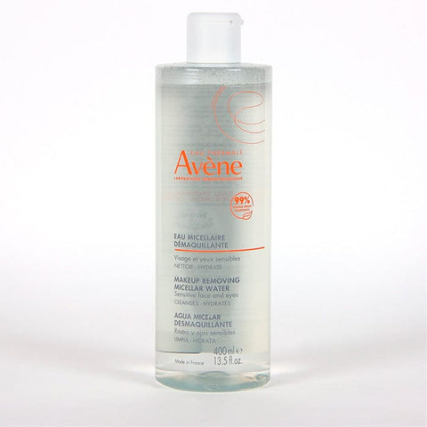 Jag Couture London New York Avène Eau Micellaire 400ml bottle, gentle skincare micellar water for cleansing and hydrating.