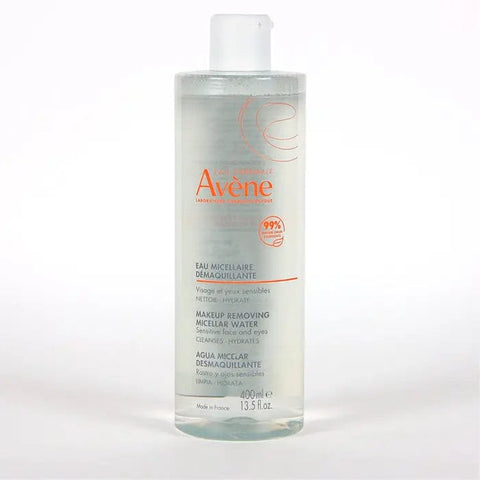 Jag Couture London - New York Avène Eau Micellaire 400ml bottle, gentle facial cleanser with soothing skincare ingredients.