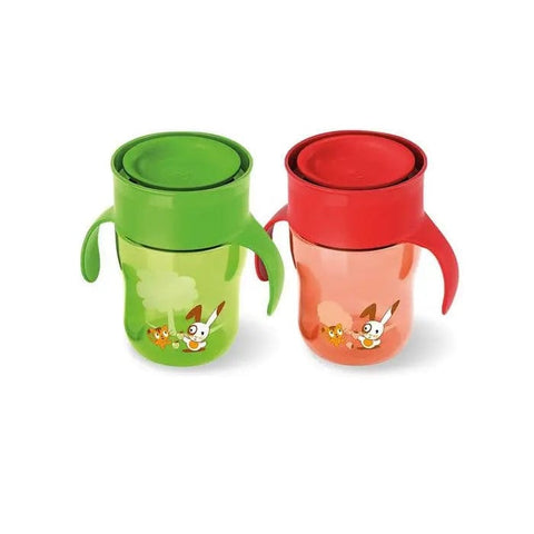 Avent First Growth Cup 260ml for babies 12 months and older, by Jag Couture London New York, shown with cup and lid.