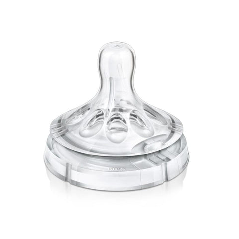 Two units of Avent Natural Nipple SCF65527 for 3+ months by Jag Couture London - New York, shown in a close-up shot.