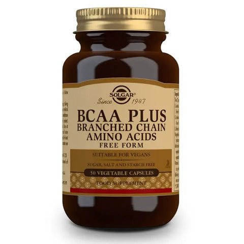 Jag Couture London New York B.C.A.A. Plus 50 capsules dietary supplement bottle with capsules visible.