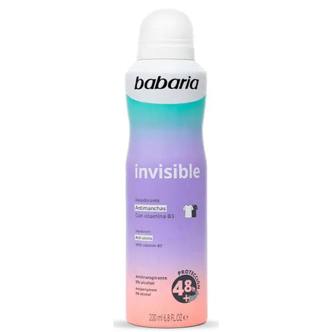 Jag Couture London - New York Babaria Invisible Deodorant Spray 200ml bottle with clear branding and spray nozzle.
