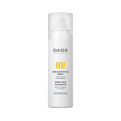 Jag Couture London Babe Sos Soothing Spray 125ml bottle with a clear label and spray nozzle, designed for gentle skin soothing.