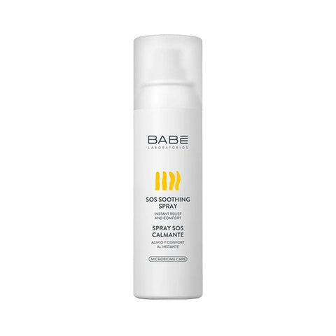 Jag Couture London Babe Sos Soothing Spray 125ml bottle with soft mist, designed for gentle skin soothing and hydration.