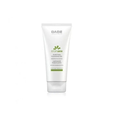 Jag Couture London Babe Stop Akn Purifying Cleanser 200ml bottle with clear label, designed for deep cleansing and skin purification.