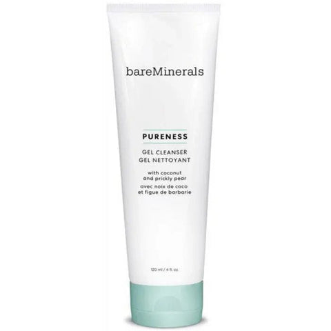 Jag Couture London New York BareMinerals Pureness Gel Cleanser 120ml, clear gel in a white pump bottle with minimalist design.
