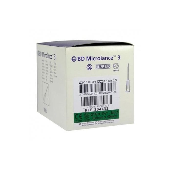 Jag Couture London - New York BD Microlance Needle 0,8mm x 40mm 100 Units