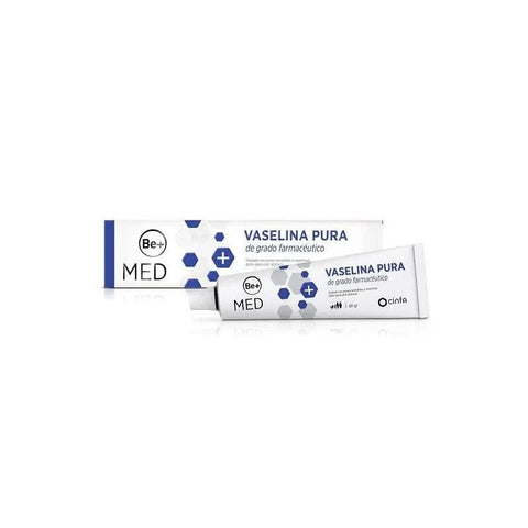 Jag Couture London - New York BE+Med Pure Vaseline 60g jar, smooth petroleum jelly in a clear container.