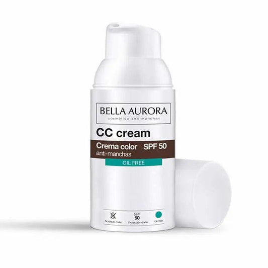 Jag Couture London - New York Bella Aurora CC Cream Anti-Blemish Oil Free Spf50 30ml