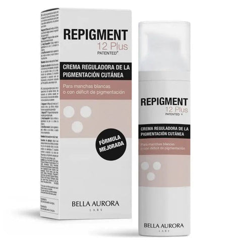 Jag Couture London Bella Aurora Cream Repigment12 Plus 75ml, a skincare cream with visible packaging and product details.