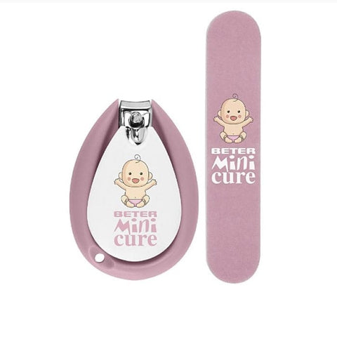 Pink Beter Baby Minicure Duo Kit by Jag Couture London New York, featuring gentle baby nail care tools for delicate nails.