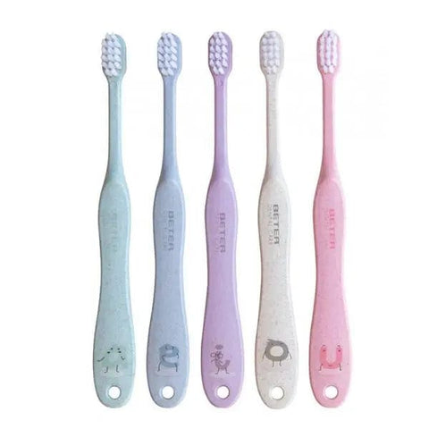 Jag Couture London - New York Beter Cep Dental Infantil 21001, a soft pink toddler toothbrush with colorful bristles for kids.