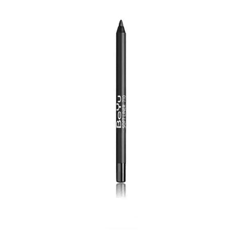 Jag Couture London Beyu Soft Liner for Eyes 710 Metallic Black, 1.2g, close-up of sleek black eyeliner pencil with metallic finish.