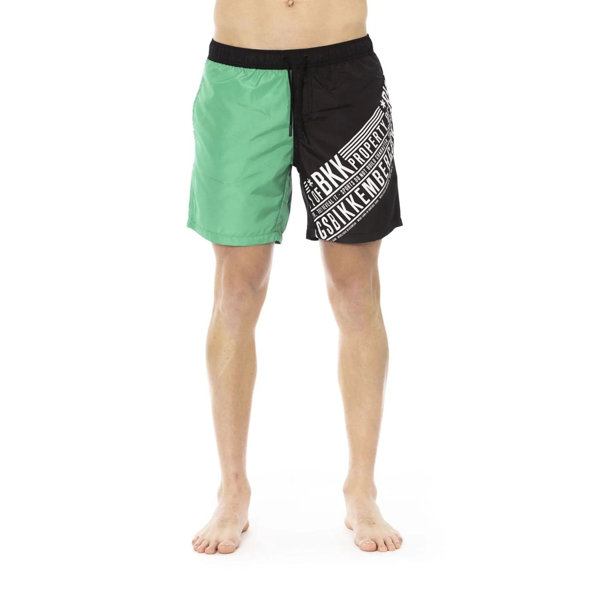 Jag Couture London - New York Bikkembergs Beachwear BKK1MBM09_GREEN&amp;BLACK