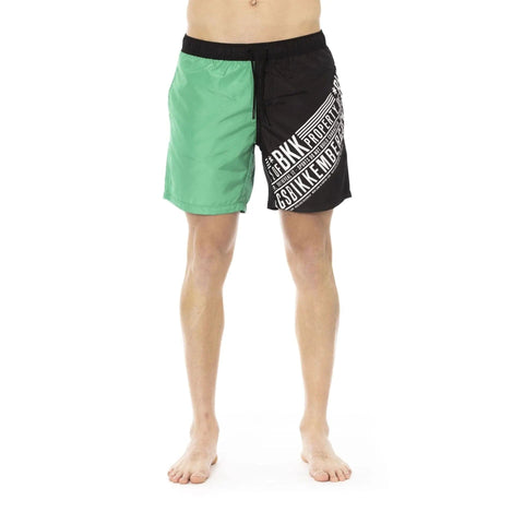 Jag Couture London - New York Bikkembergs Beachwear BKK1MBM09_GREEN&amp;BLACK