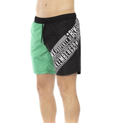 Jag Couture London - New York Bikkembergs Beachwear BKK1MBM09_GREEN&amp;BLACK