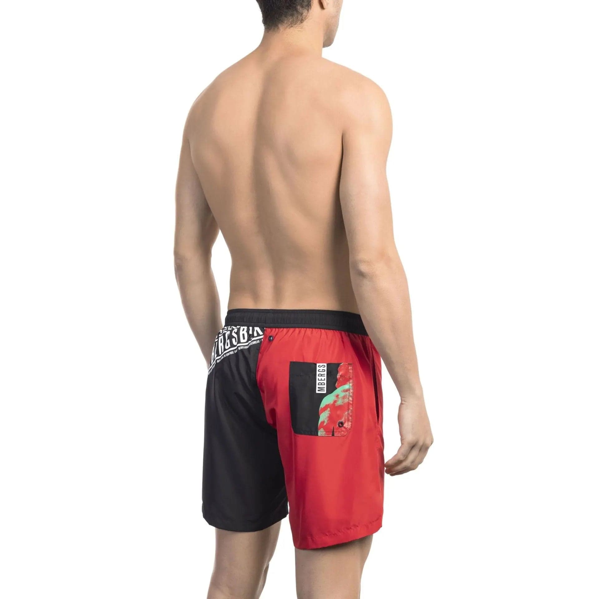 Jag Couture London - New York Bikkembergs Beachwear BKK1MBM09_RED&amp;BLACK