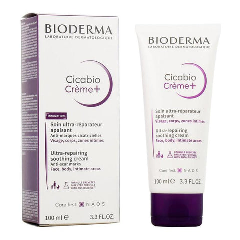 Bioderma Cicabio Crème moisturizing repairing cream in 100ml jar, ideal for skin healing and hydration, by Jag Couture London New York
