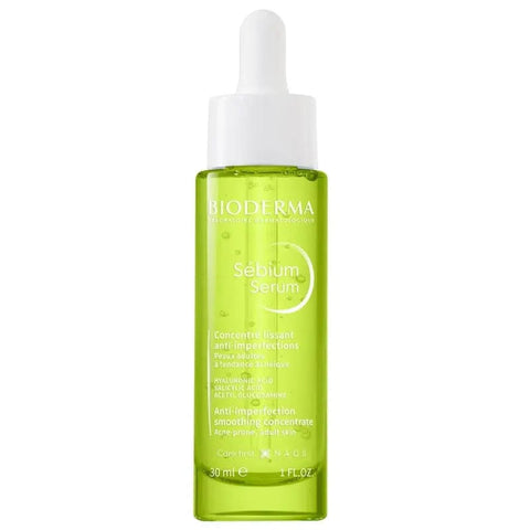 Bioderma Sébium Anti-Imperfection Smoothing Serum Concentrate in a 30ml bottle, designed for skin clarity and blemish reduction