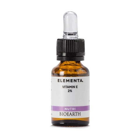 Bioearth Elementa Concentrado Nutri Vitamina-E from Jag Couture London, 15ml bottle with natural ingredients and nourishing formula.