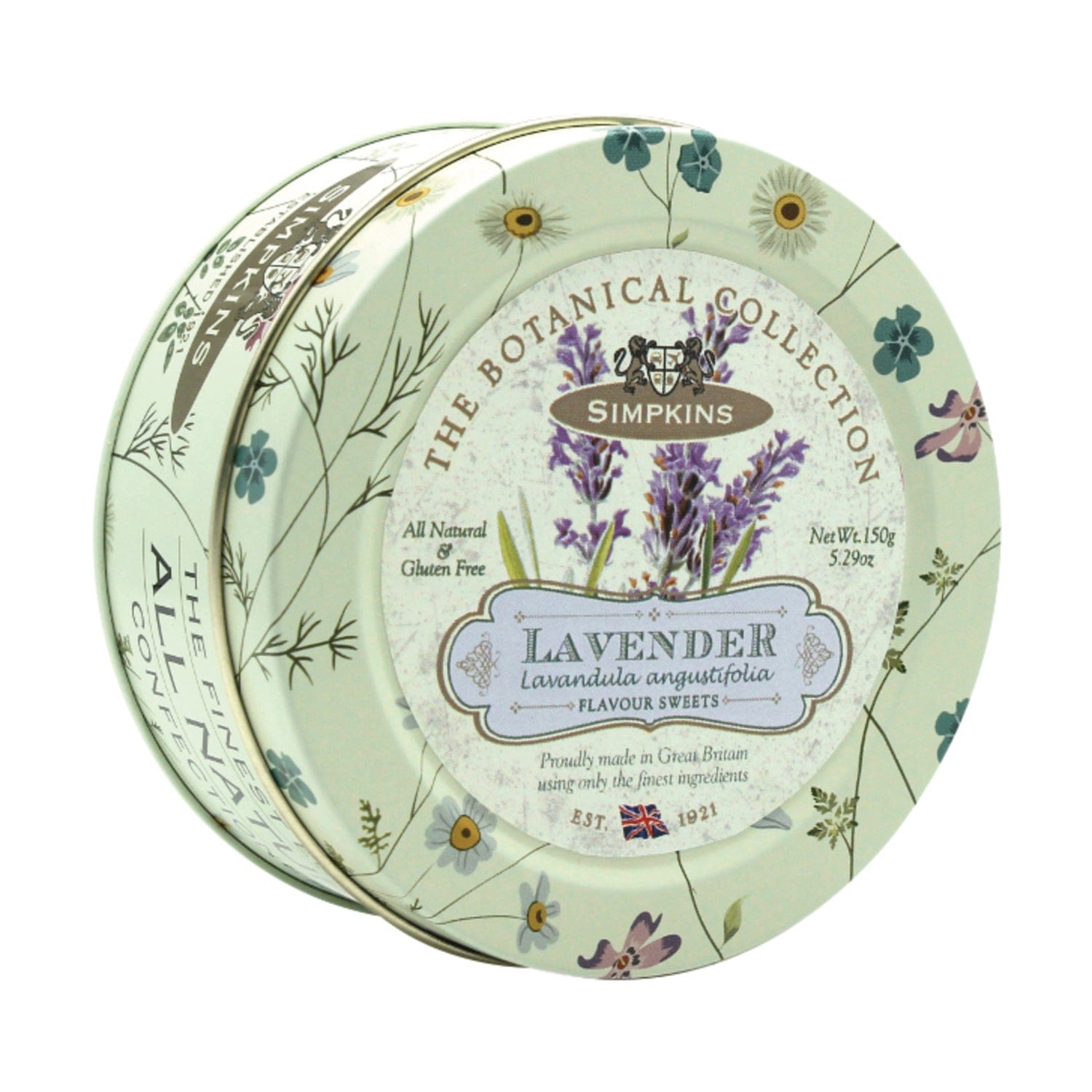 Jag Couture London - New York Botanical tin of lavender flavour travel sweets