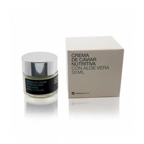 Jag Couture London Botanicapharma Caviar Nourishing Cream 50ml jar showing luxurious cream texture and elegant packaging.