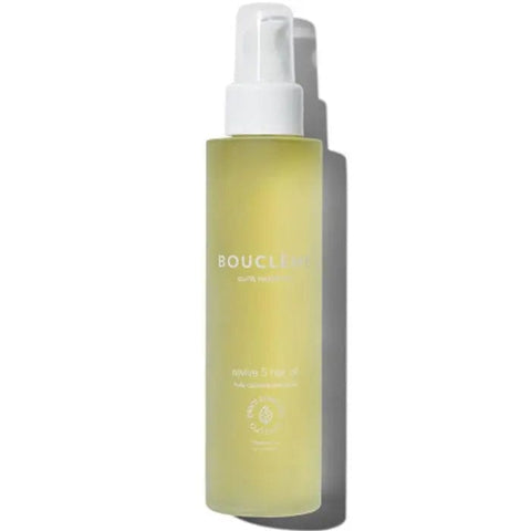 Jag Couture London Bouclème Curls Redefined Revive 5 Hair Oil 100ml bottle with a sleek design for curly hair care.